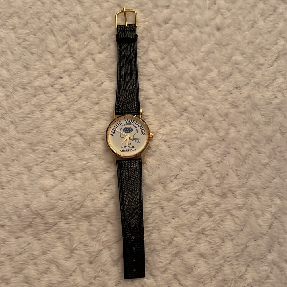 Vintage Womens 1990 Aldine Mustangs National Championship Watch Houston TX - Picture 3 of 8